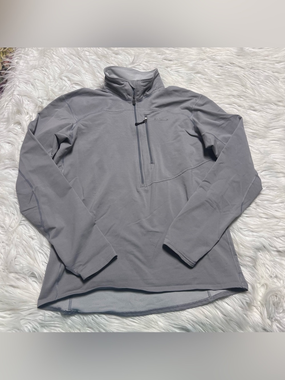 Patagonia Men's Light Gray Quarter-Zip Shirt Jacket